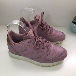 Reebok Girl's Classic Leather Sneaker | Lilac | Size 1.5